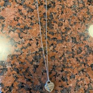 Tiffany & Co. lock heart necklace